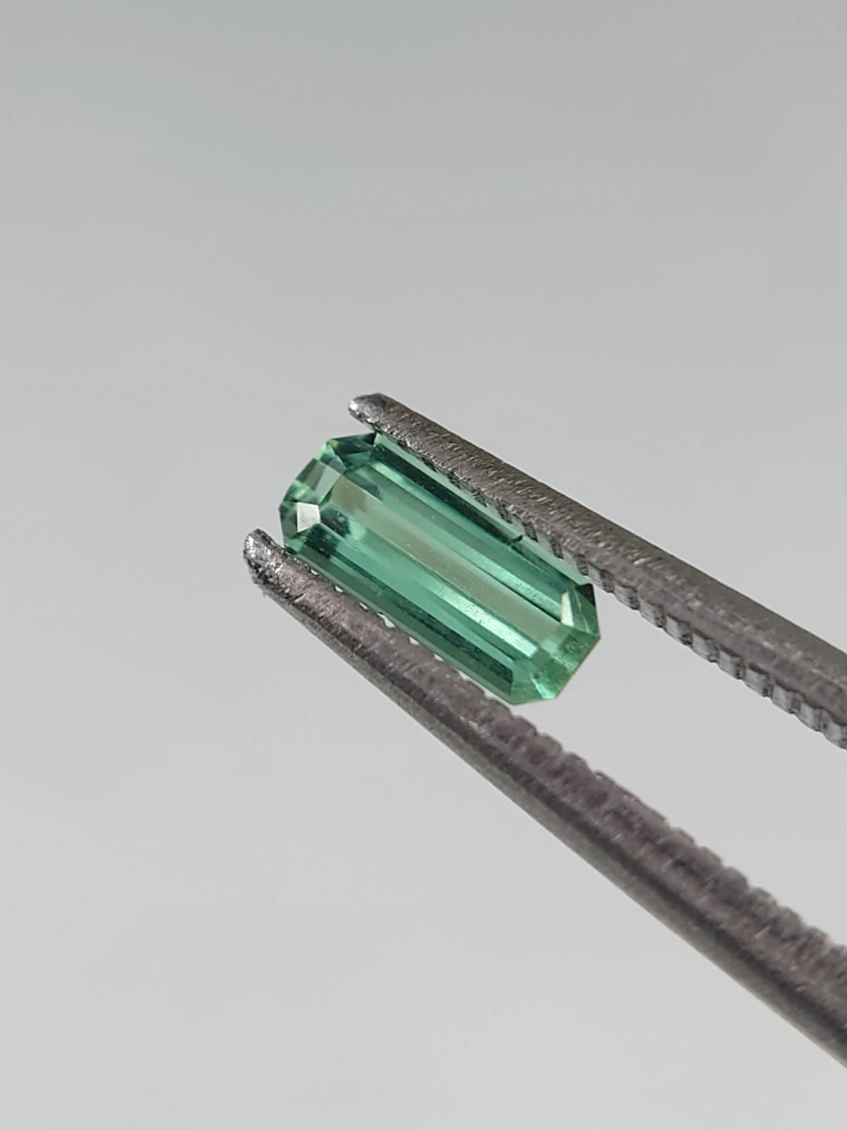 0.4ct Green Emerald Cut Tourmaline from Afghanistan