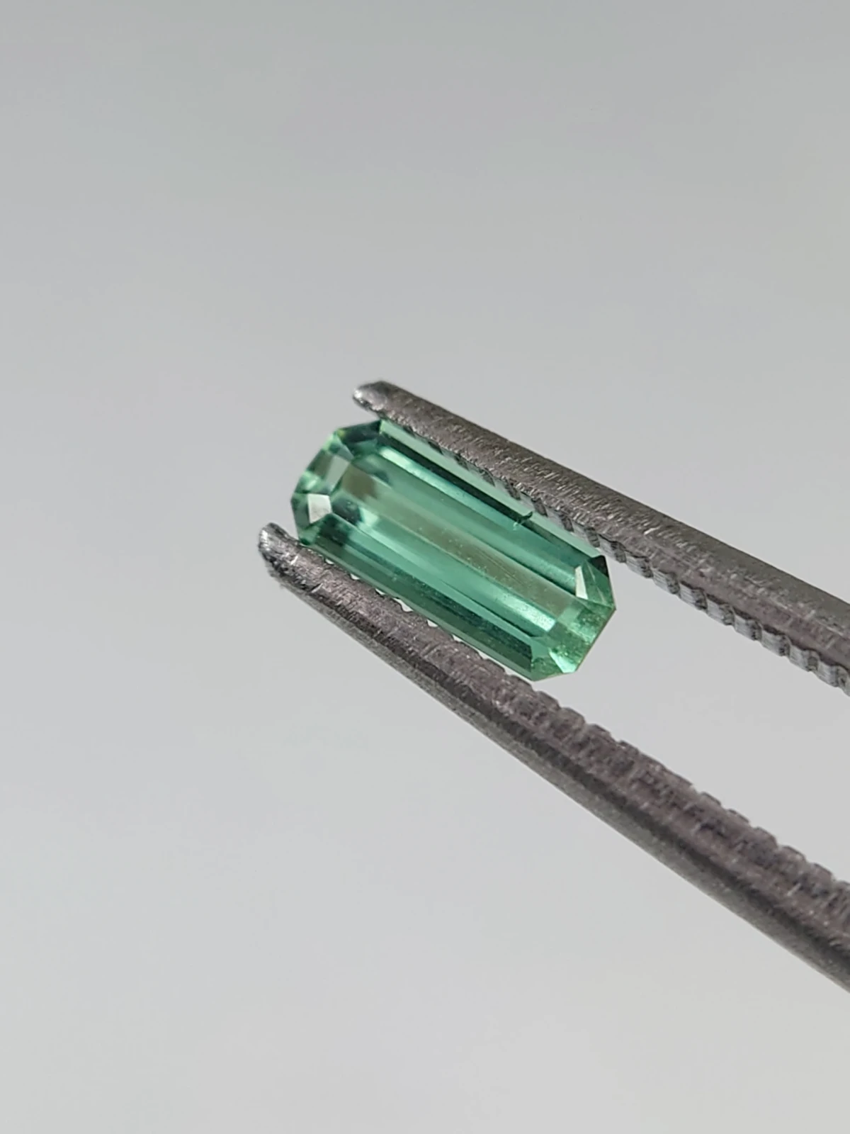 0.4ct Green Emerald Cut Tourmaline from Afghanistan