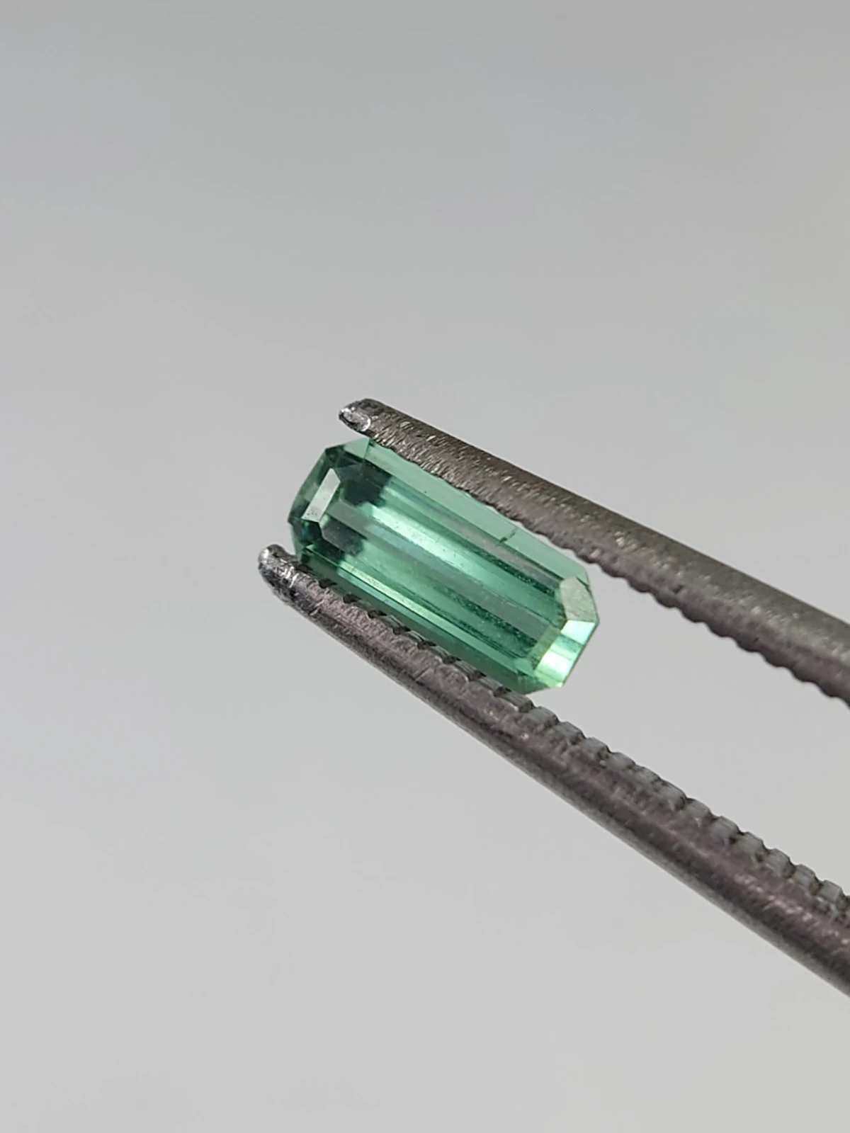 0.4ct Green Emerald Cut Tourmaline from Afghanistan