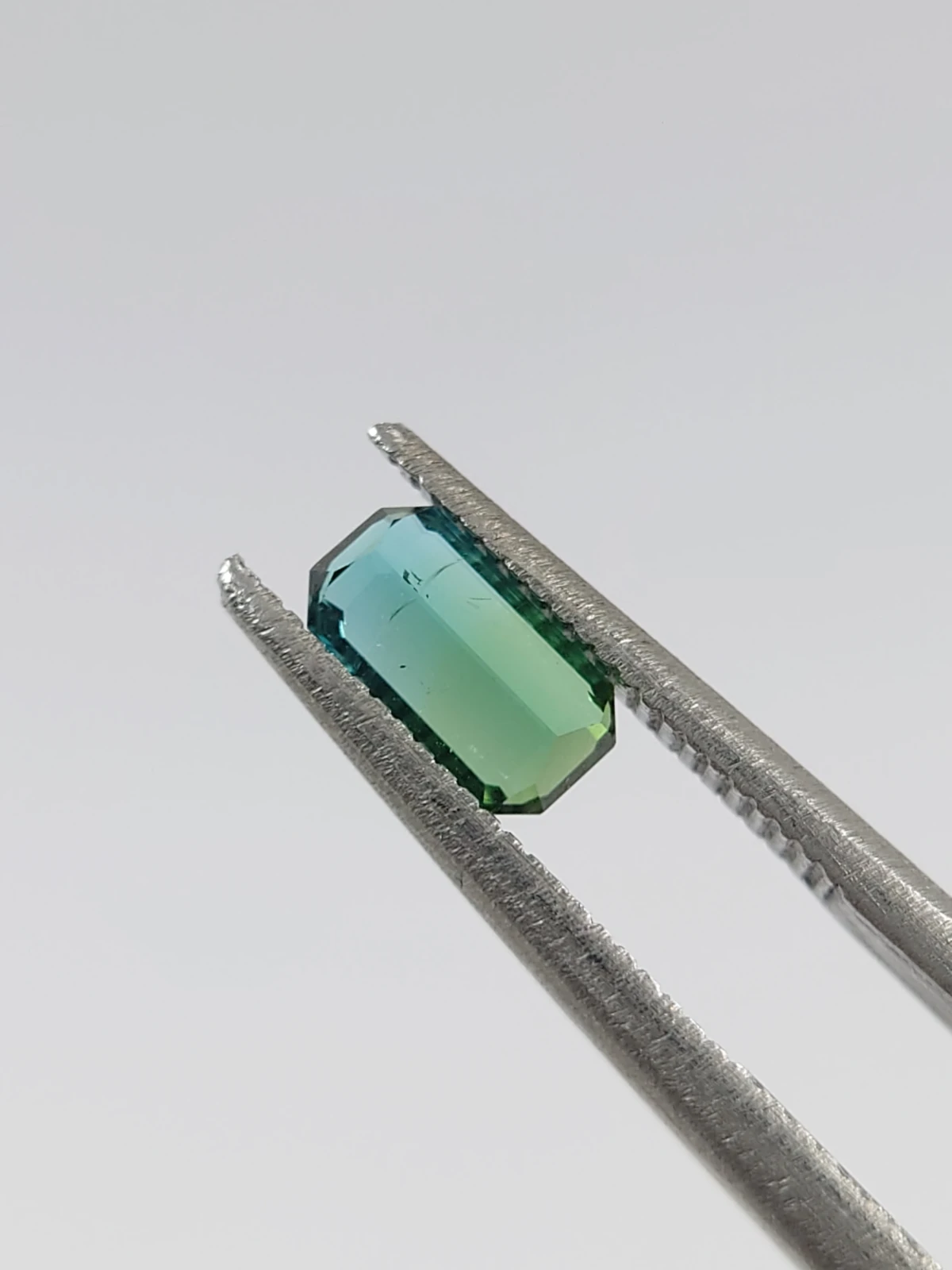 0.5ct Natural Bicolor Tourmaline in Emerald Cut from Nigeria