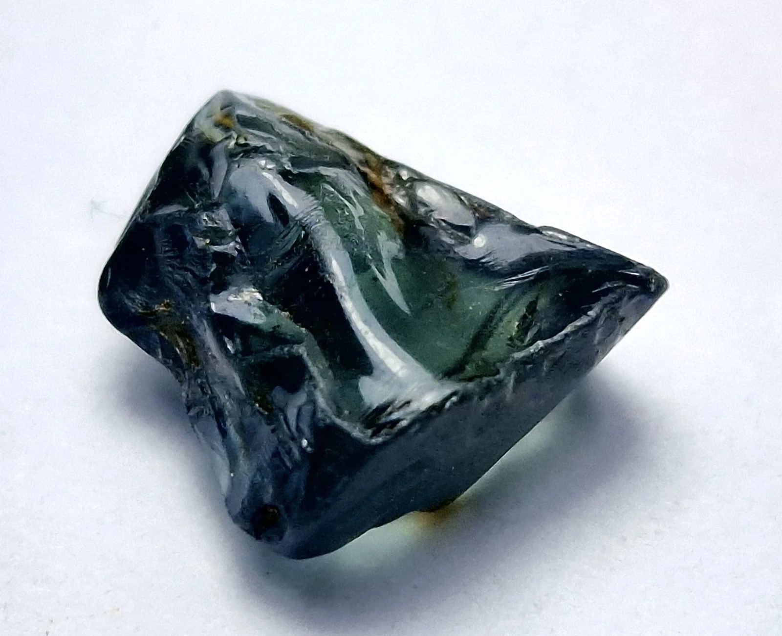 2ct Rough Teal Sapphire Clean Facet Quality Rough from Nigeria