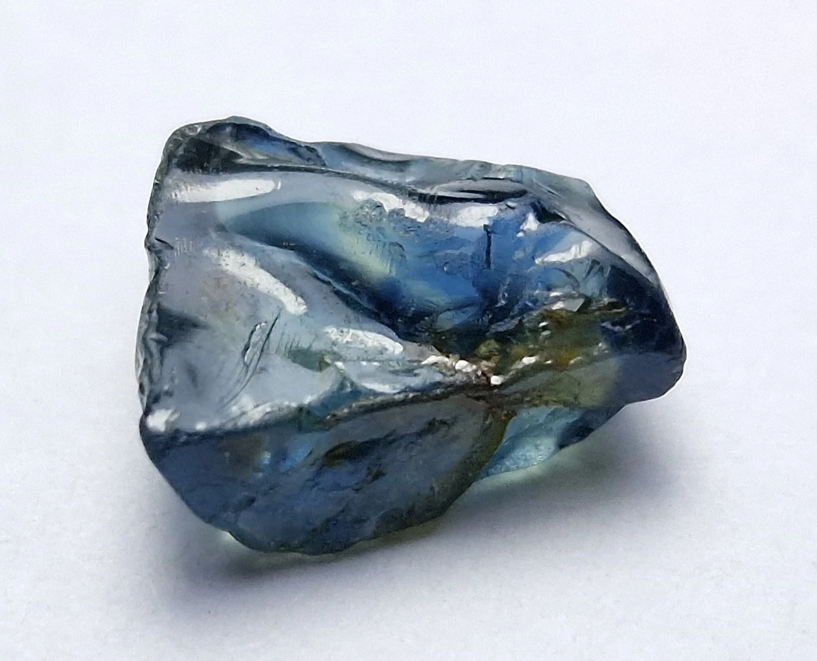2ct Rough Teal Sapphire Clean Facet Quality Rough from Nigeria