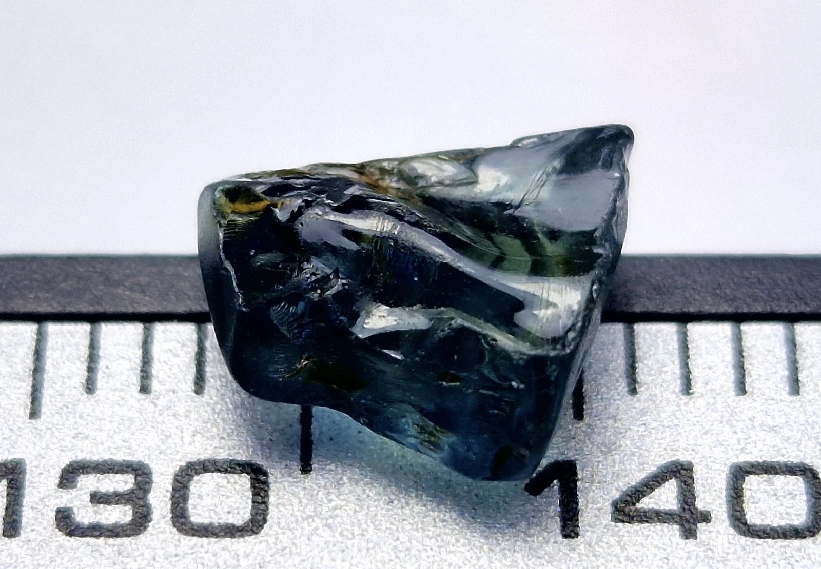 2ct Rough Teal Sapphire Clean Facet Quality Rough from Nigeria