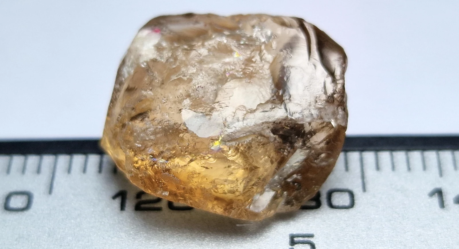 16.75ct Imperial Golden Champagne Topaz Facet Grade Rough from Pakistan
