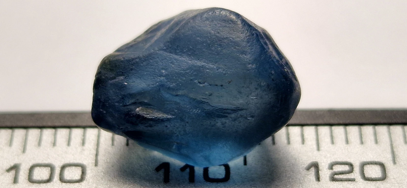 London Blue Topaz 2 gram Facet Grade Rough from Brazil