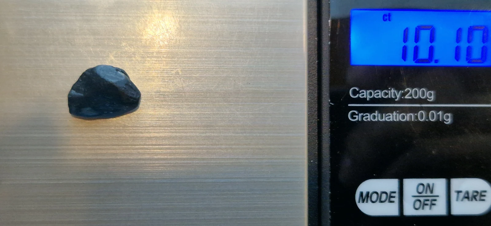 London Blue Topaz 2 gram Facet Grade Rough from Brazil