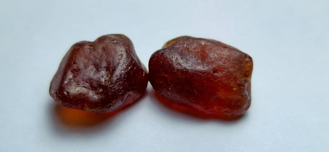 14.7ct Rough Facet Grade Spessartite Pair from Nigeria