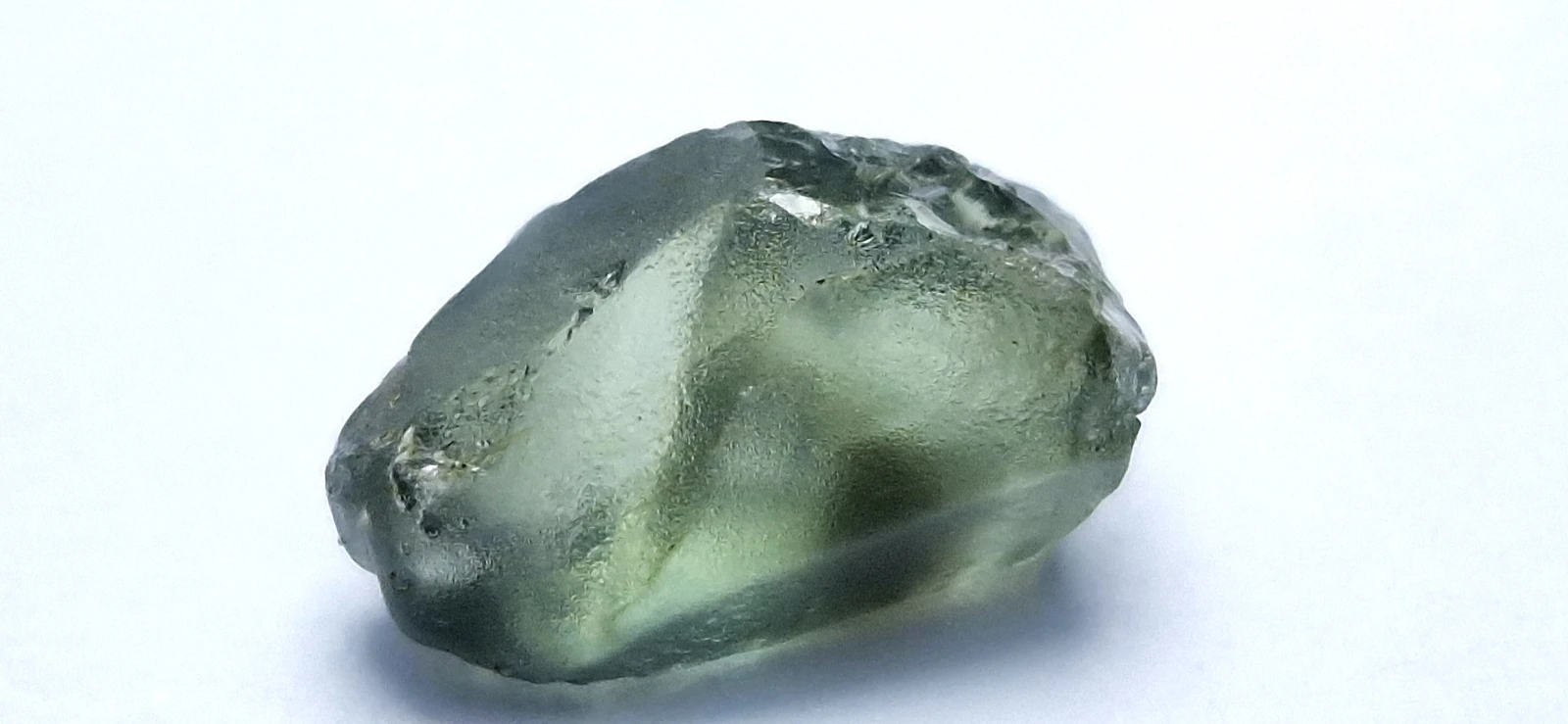 2.2ct Facet Grade Rough Grayish Green Teal Sapphire from Nigeria
