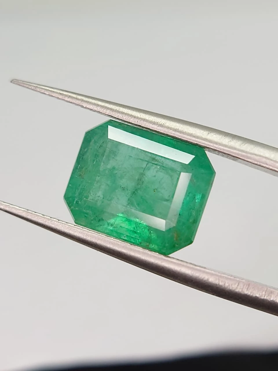 4ct Natural Octagon Cut Panjshir Emerald from Afghanistan