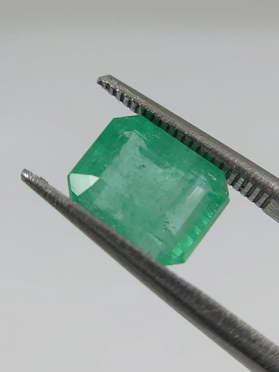 3.1ct Minor Oiled Octagon Faceted Emerald from Afghanistan