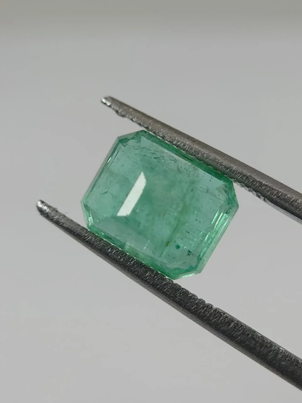 3.1ct Minor Oiled Octagon Faceted Emerald from Afghanistan