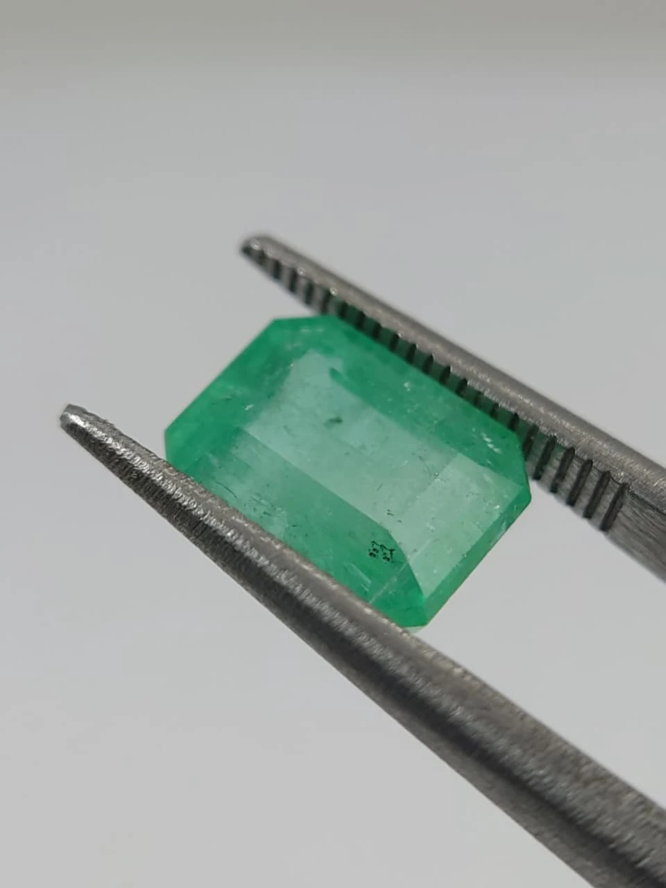 3.1ct Minor Oiled Octagon Faceted Emerald from Afghanistan