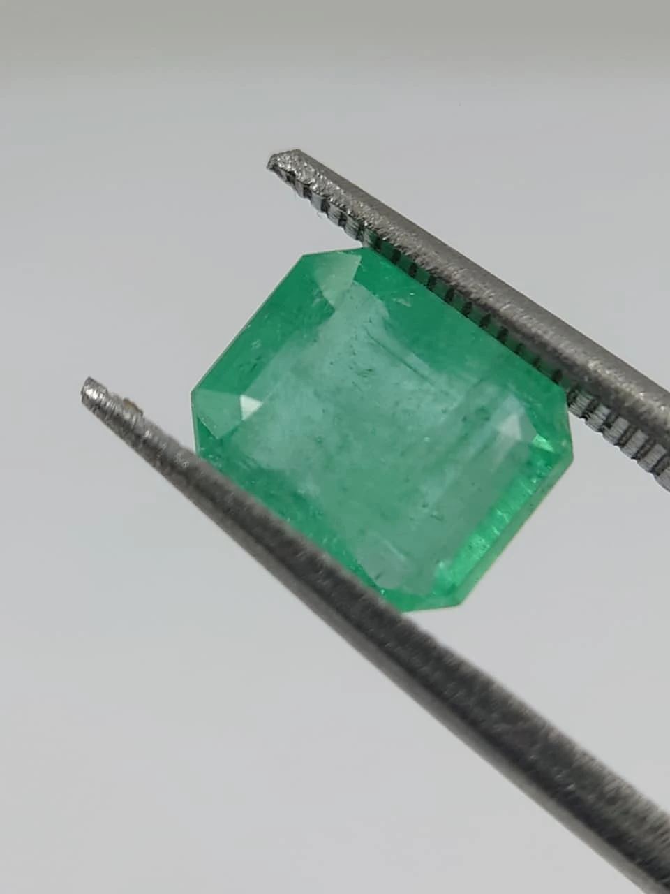 3.1ct Minor Oiled Octagon Faceted Emerald from Afghanistan