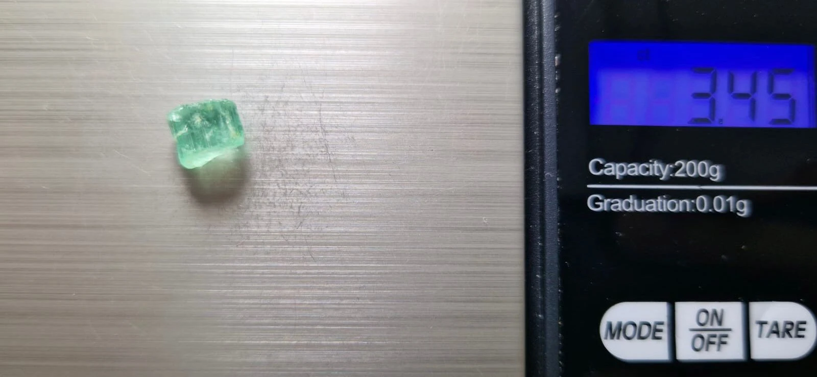 3.4ct Natural Facet Grade Rough Panjshir Emerald from Afghanistan