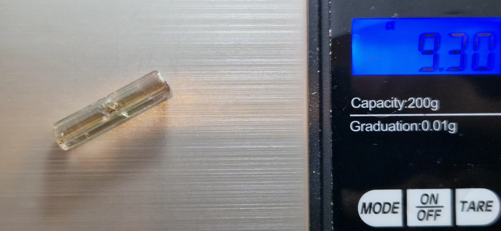 9.2ct Natural Bicolor Tourmaline Facet Grade from Afghanistan