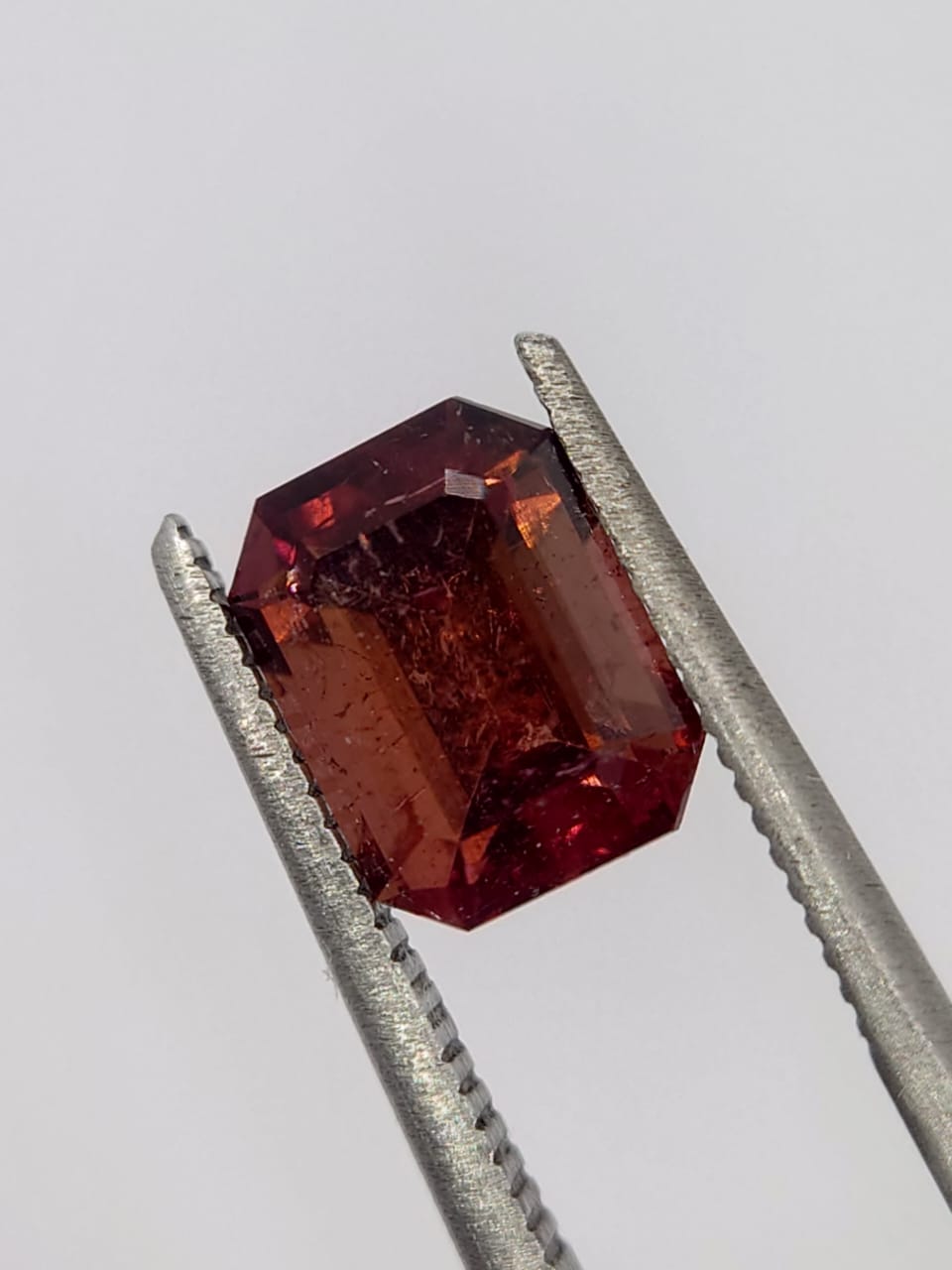 1.85ct Natural Rubellite Tourmaline Emerald Cut Loose Gemstone from Afghanistan