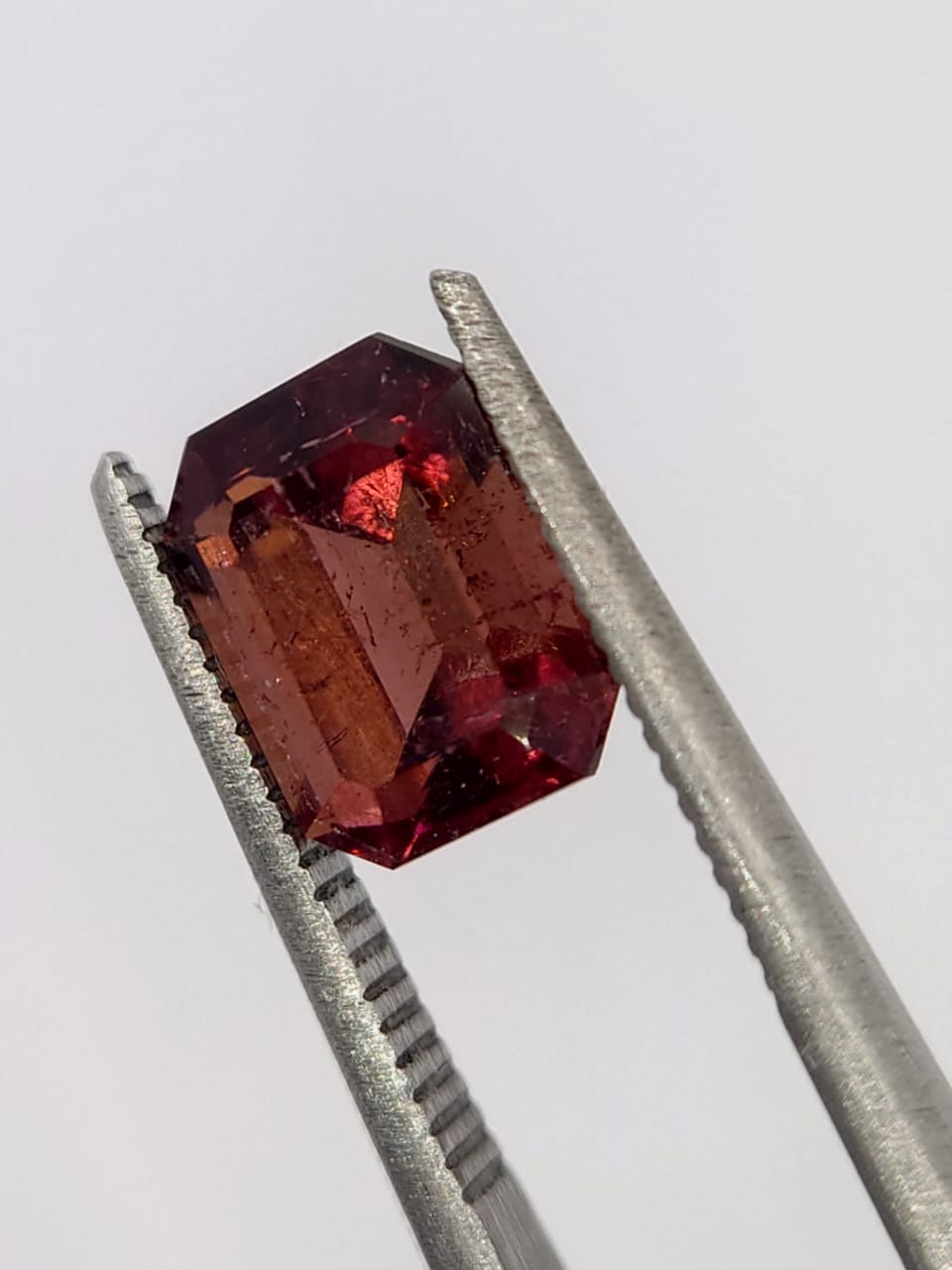 1.85ct Natural Rubellite Tourmaline Emerald Cut Loose Gemstone from Afghanistan