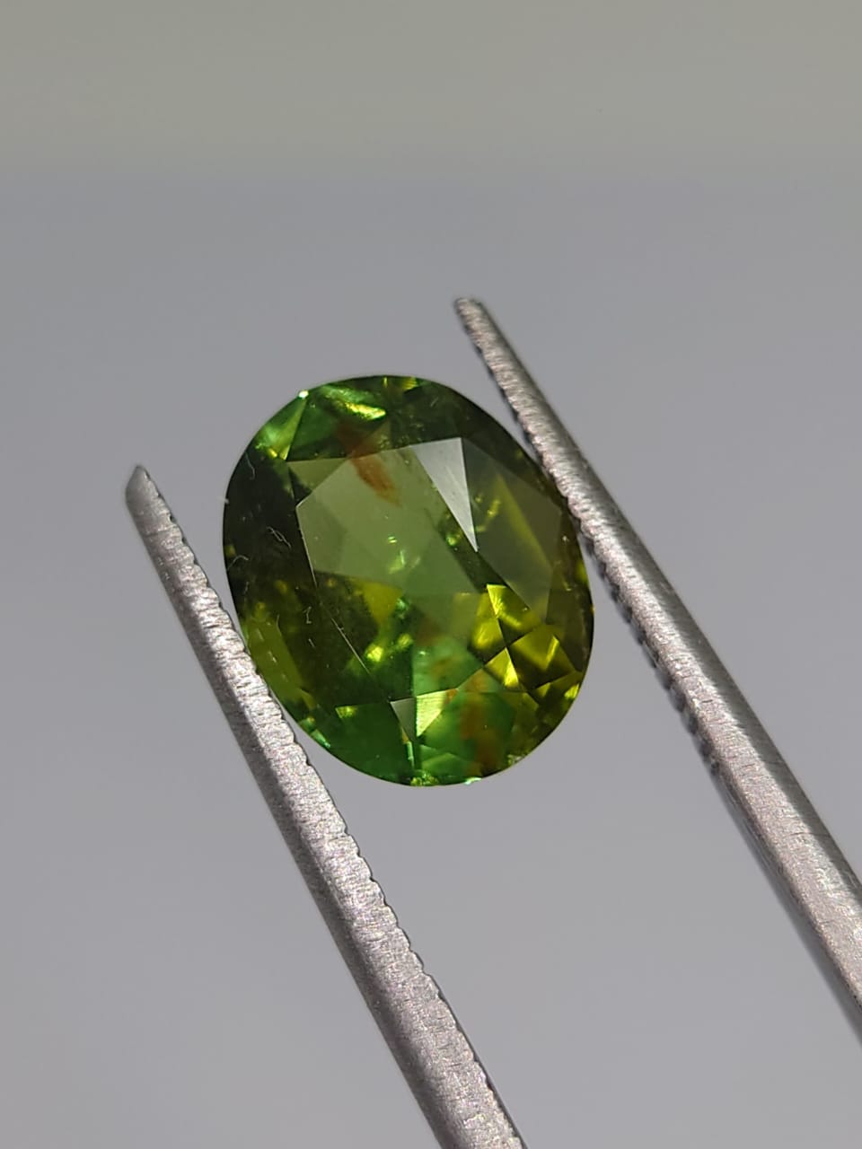 2.65ct Lustrous Natural Green Tourmaline Oval Cut Loose Gemstone From Nigeria