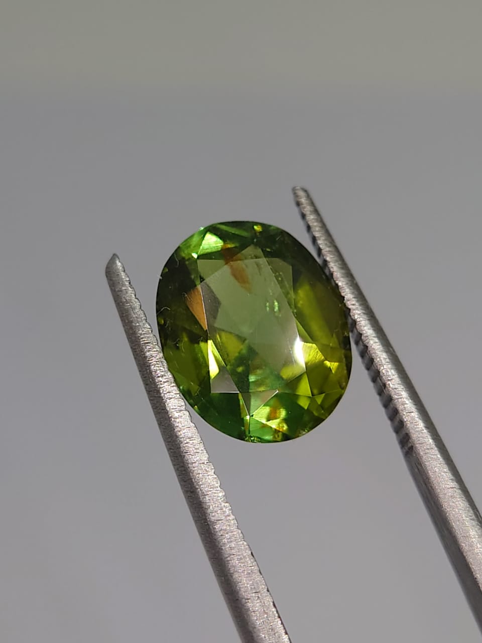 2.65ct Lustrous Natural Green Tourmaline Oval Cut Loose Gemstone From Nigeria