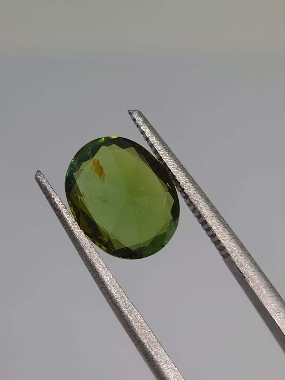 2.65ct Lustrous Natural Green Tourmaline Oval Cut Loose Gemstone From Nigeria