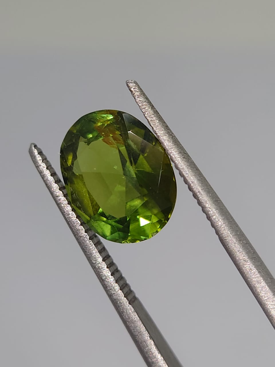2.65ct Lustrous Natural Green Tourmaline Oval Cut Loose Gemstone From Nigeria