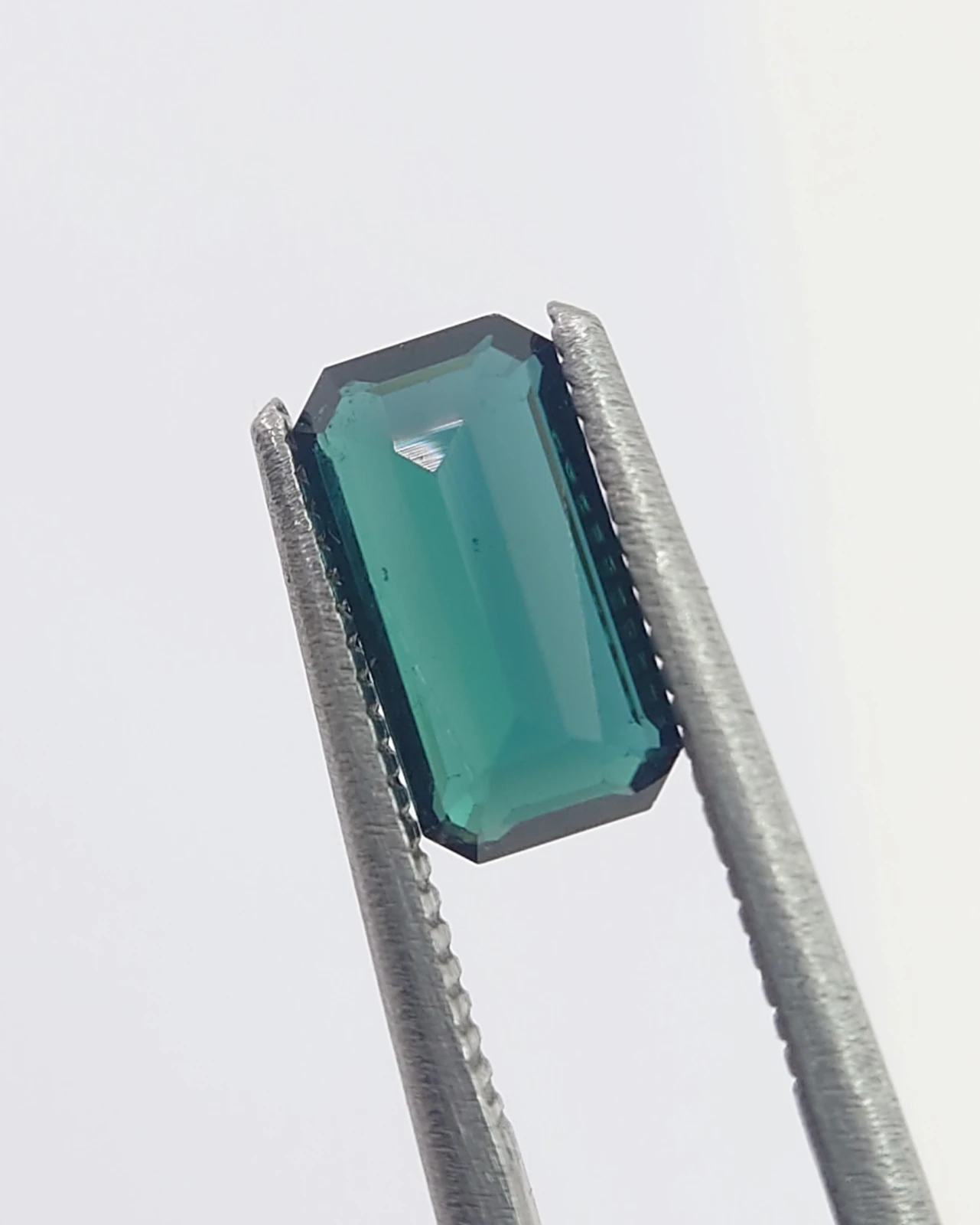1.35ct Indicolite Tourmaline Emerald Cut Loose Gemstone from Nigeria