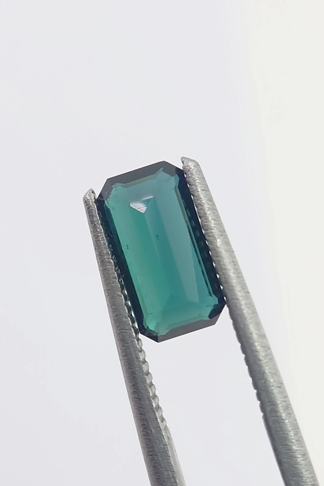 1.35ct Indicolite Tourmaline Emerald Cut Loose Gemstone from Nigeria