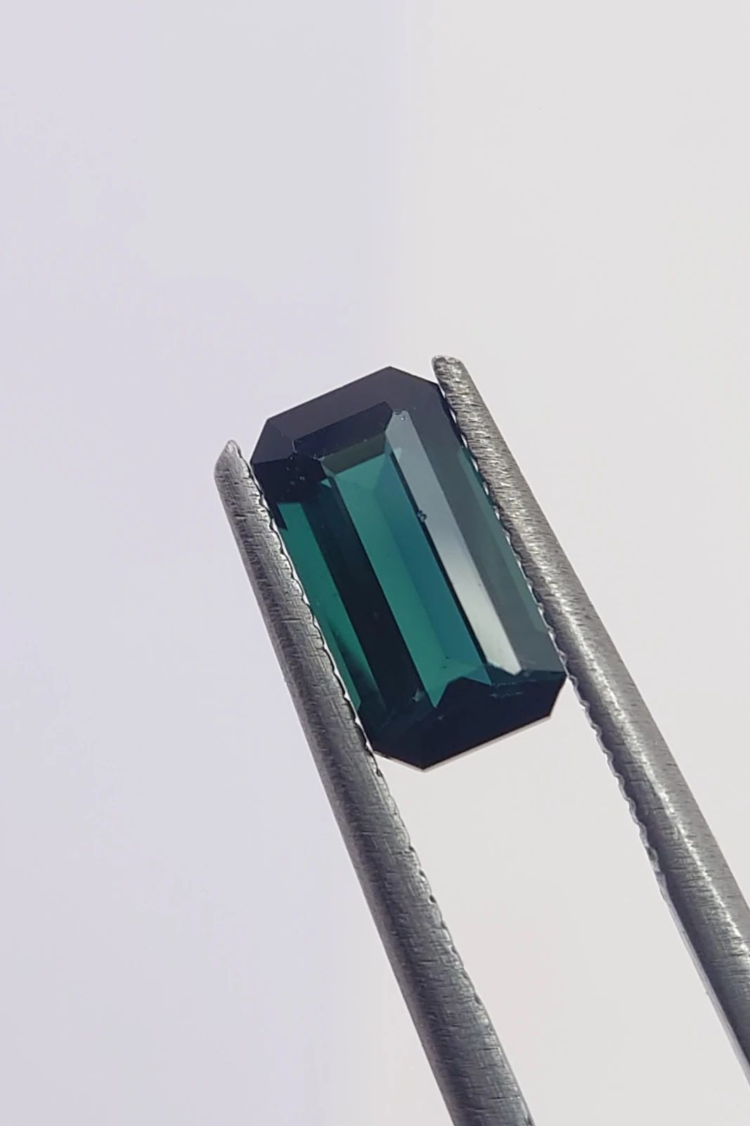 1.35ct Indicolite Tourmaline Emerald Cut Loose Gemstone from Nigeria