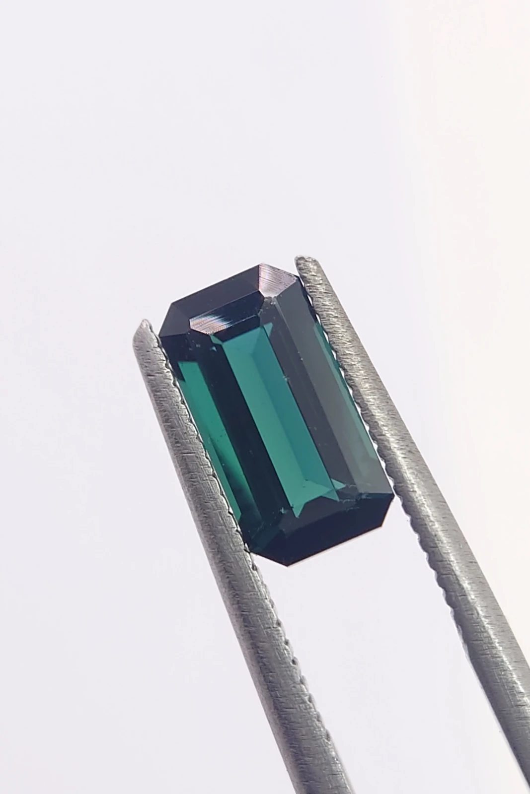 1.35ct Indicolite Tourmaline Emerald Cut Loose Gemstone from Nigeria