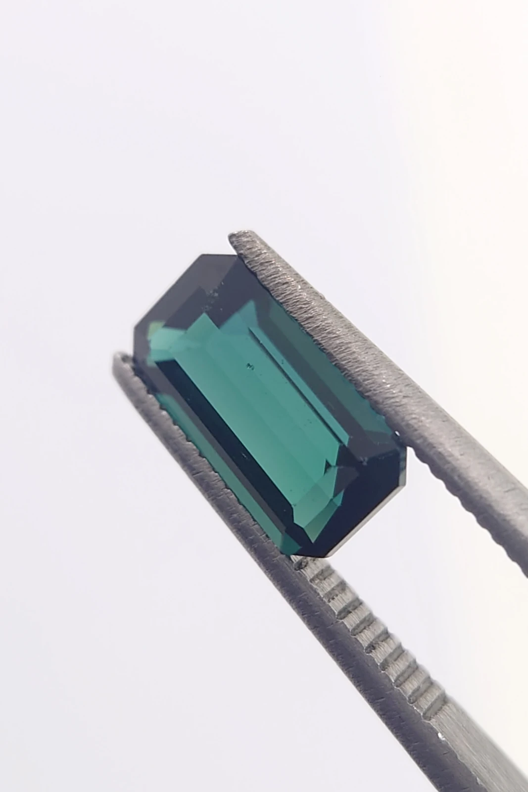 1.35ct Indicolite Tourmaline Emerald Cut Loose Gemstone from Nigeria