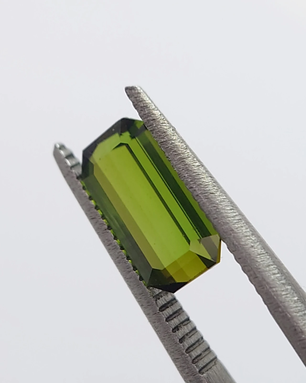 1.24ct Natural Green Tourmaline Emerald Cut from Nigeria