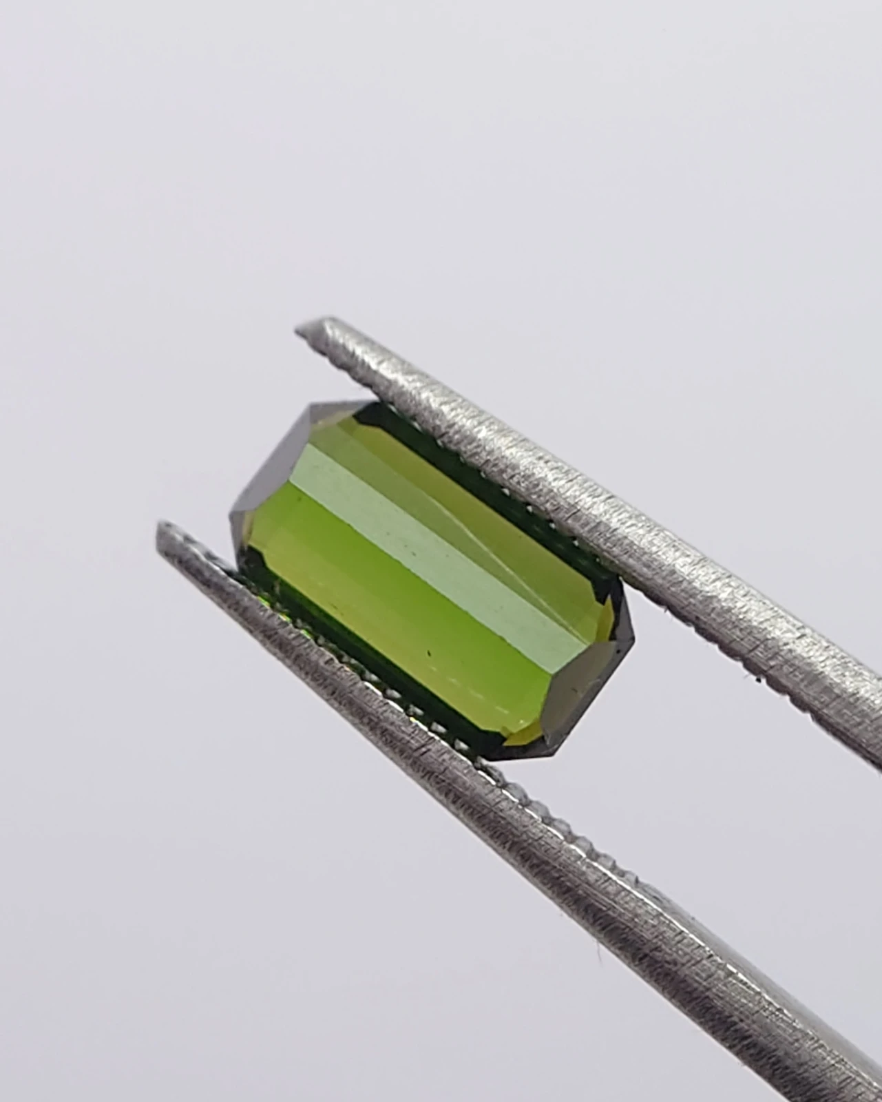 1.24ct Natural Green Tourmaline Emerald Cut from Nigeria