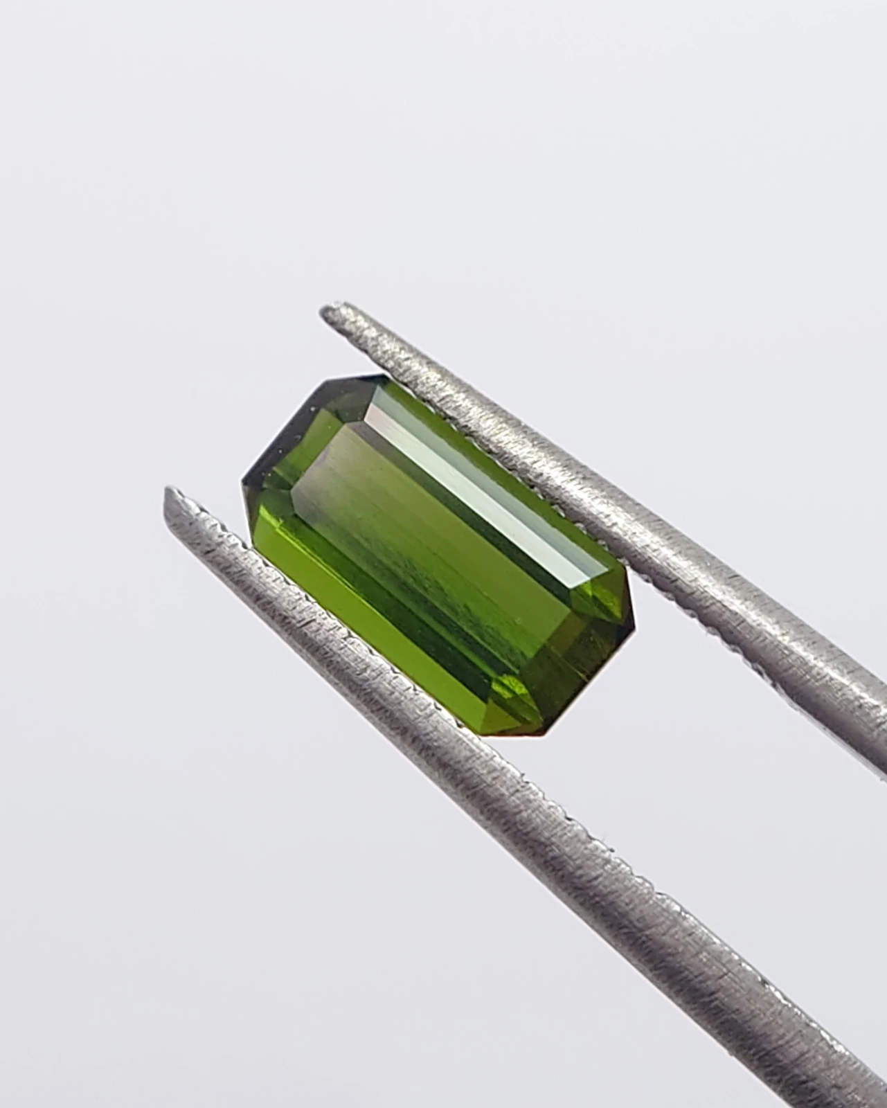 1.24ct Natural Green Tourmaline Emerald Cut from Nigeria