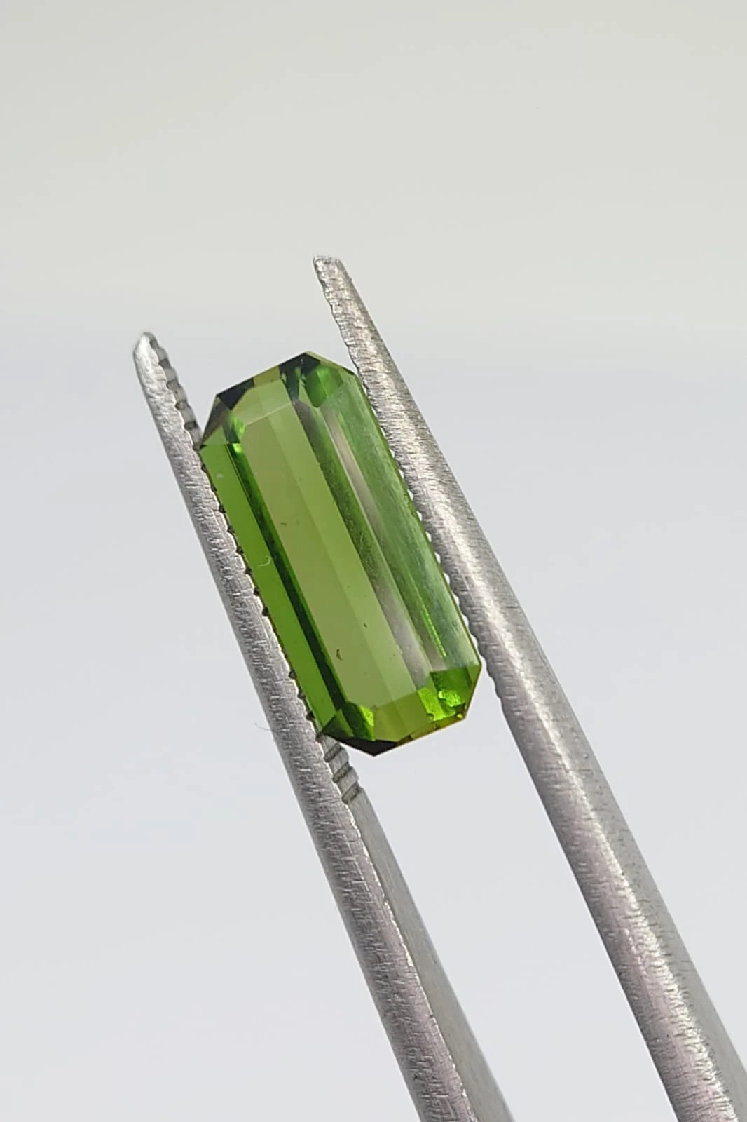 1.6ct Natural Green Tourmaline Emerald Cut loose Gemstone from Nigeria