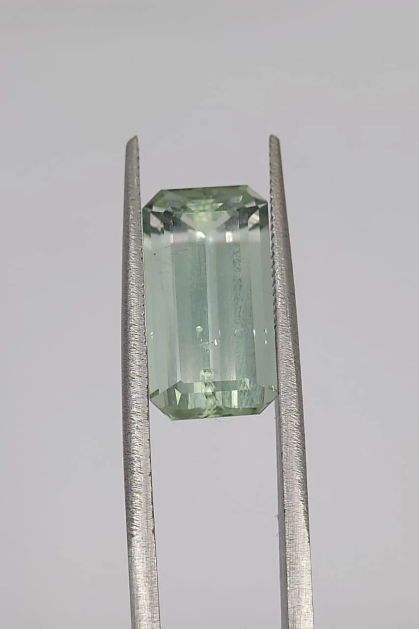 6.15ct Emerald Cut Seafoam Tourmaline Loose Gemstone from Nigeria