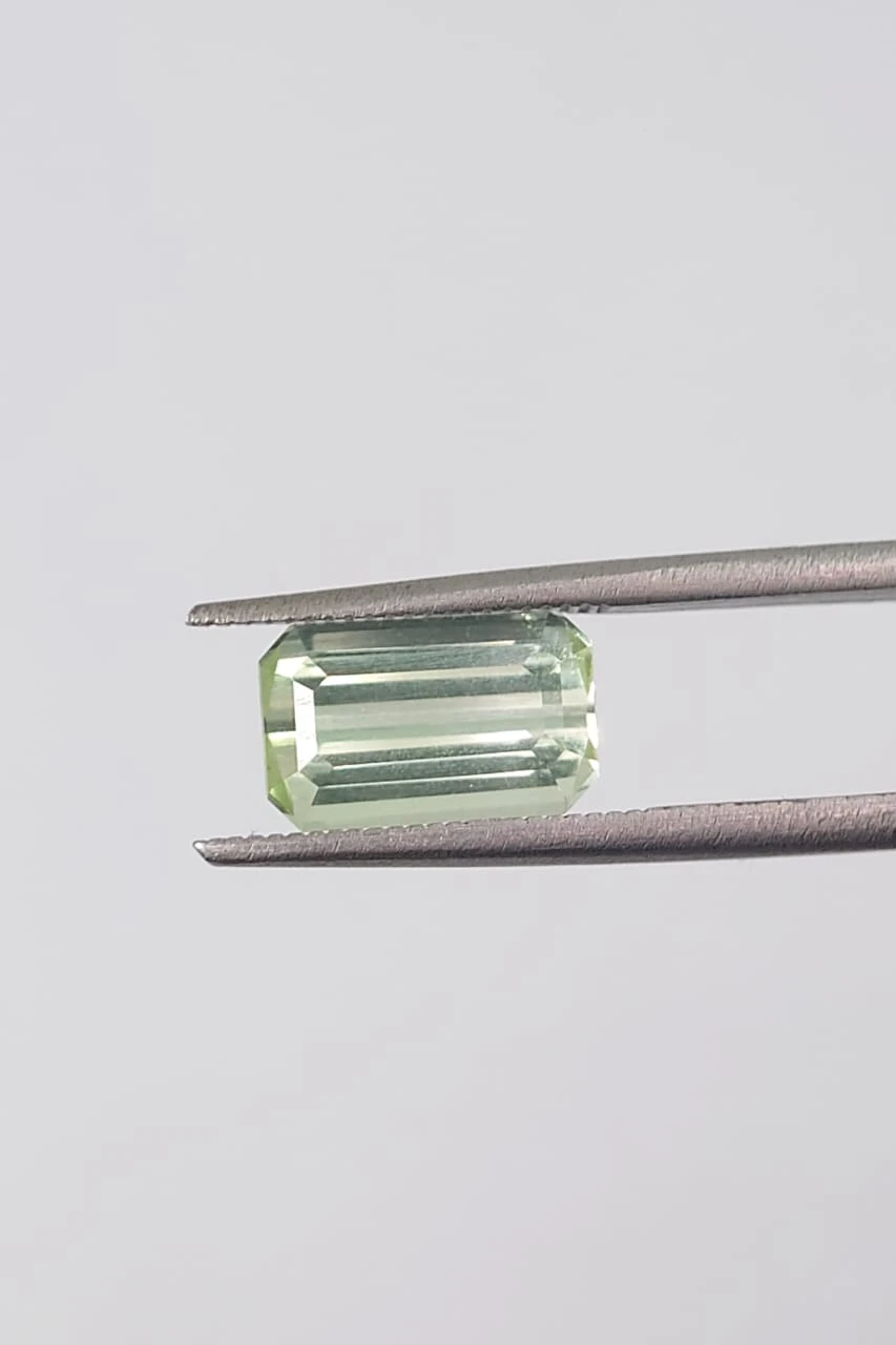 2.55ct Emerald Cut  Seafoam Tourmaline Loose Gemstone From Nigeria