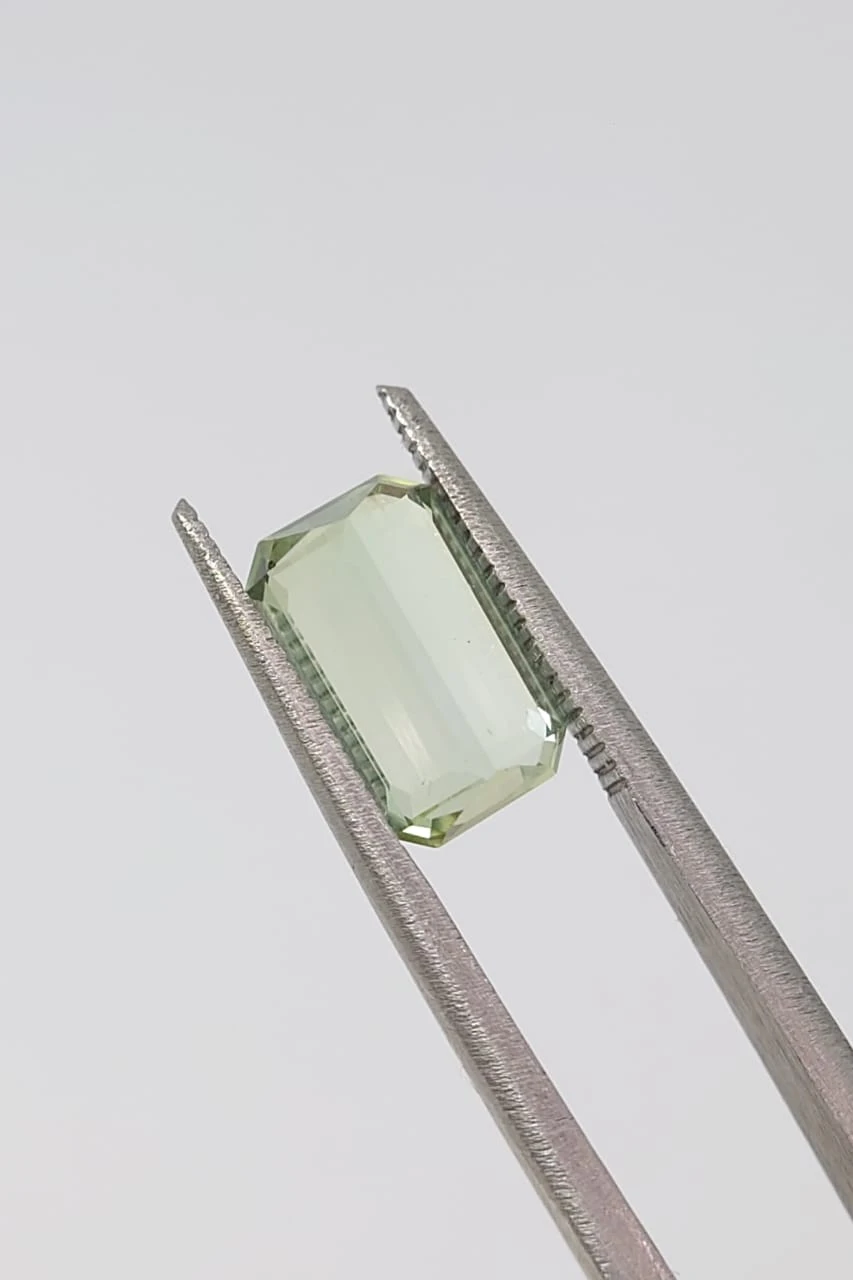 2.55ct Emerald Cut  Seafoam Tourmaline Loose Gemstone From Nigeria