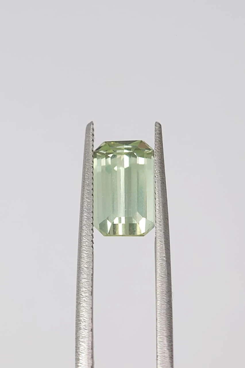 2.55ct Emerald Cut  Seafoam Tourmaline Loose Gemstone From Nigeria