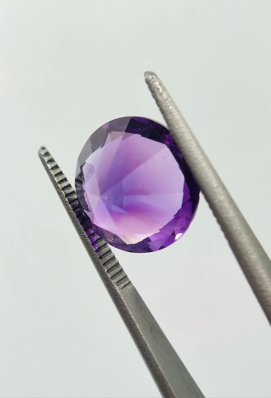 3.66ct Amethyst Round Cut Loose Gemstone from Nigeria