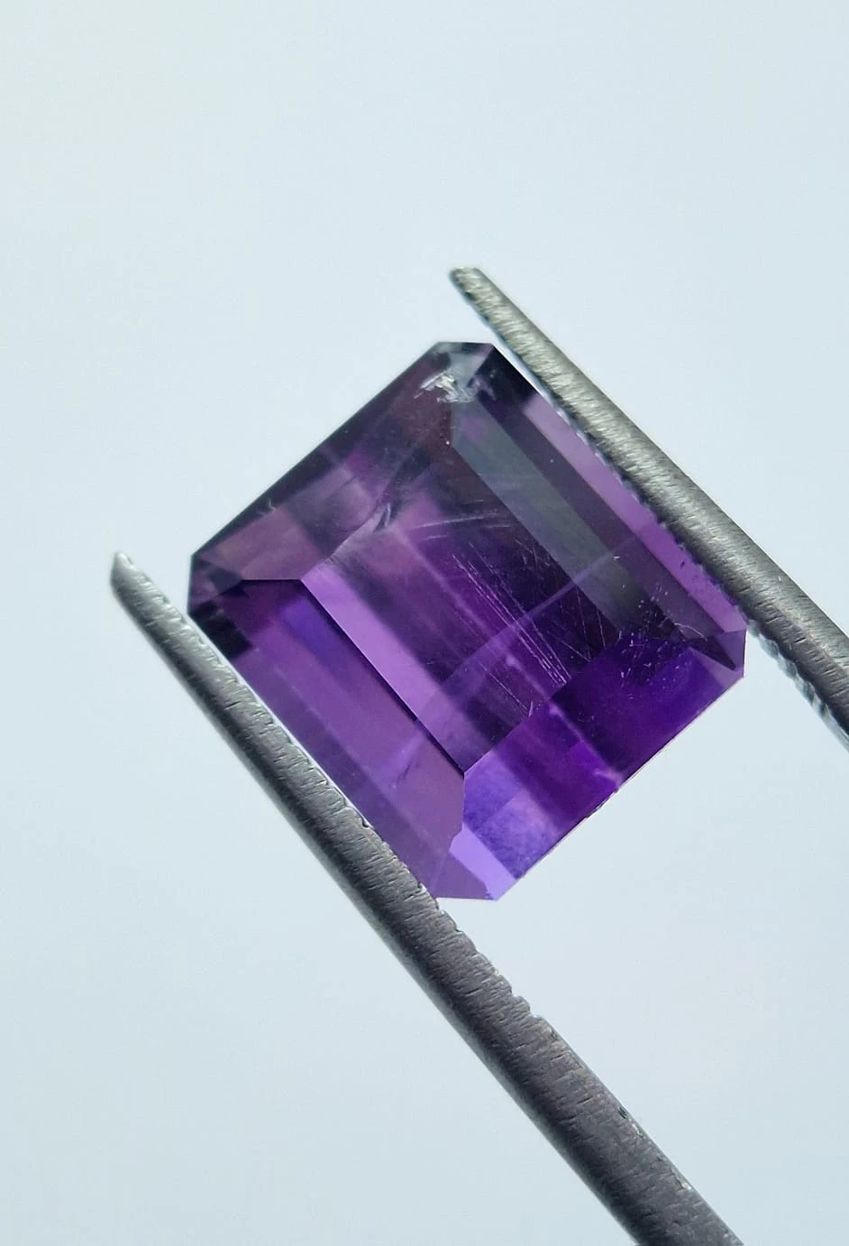 4.69ct Amethyst Radiant Cut Loose Gemstone from Nigeria
