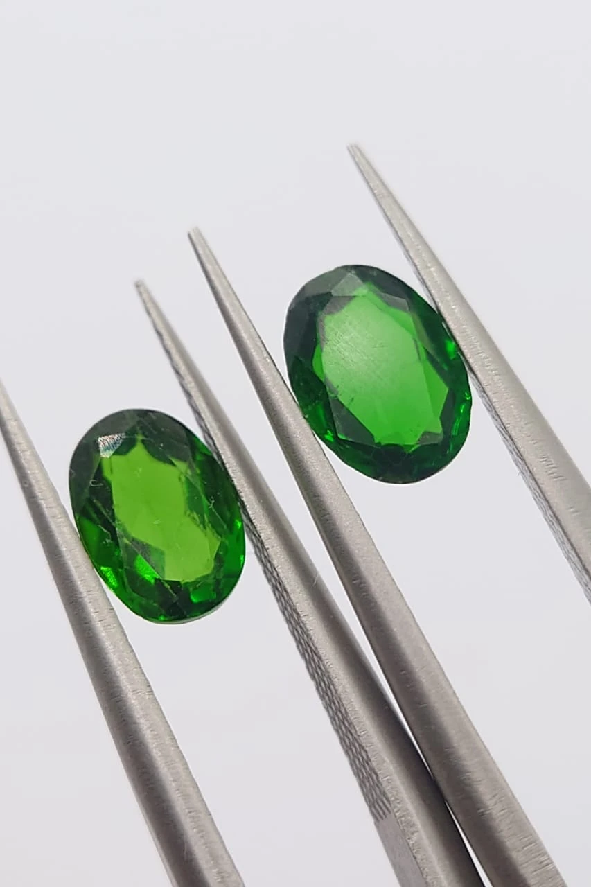 1.61ct Natural Green Chrome Diopside Oval Cut Loose Gemstone From Pakistan