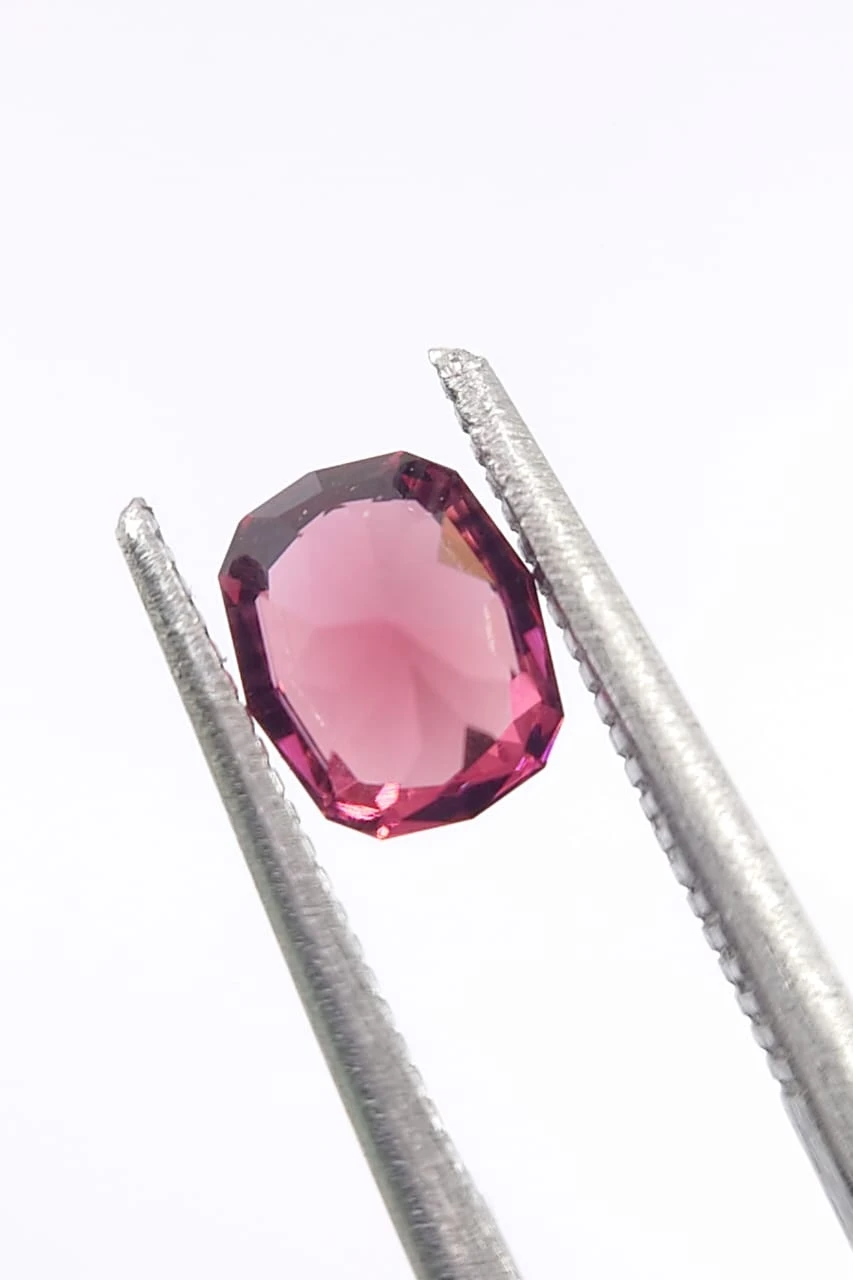 1ct Natural Malaya Garnet Fancy Cut Loose Gemstone From Tanzania