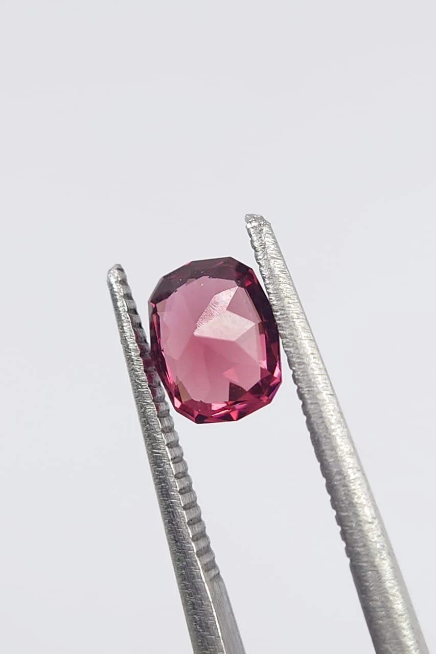 1ct Natural Malaya Garnet Fancy Cut Loose Gemstone From Tanzania