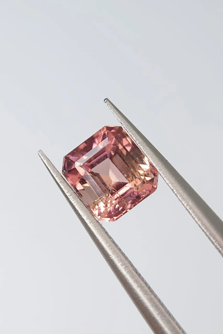 0.9ct Natural Tourmaline Emerald Cut Loose Gemstone From Afghaistan