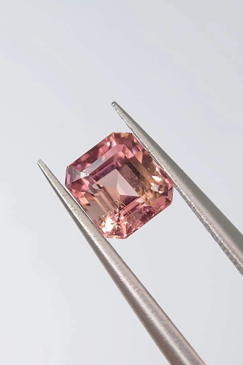 0.9ct Natural Tourmaline Emerald Cut Loose Gemstone From Afghaistan