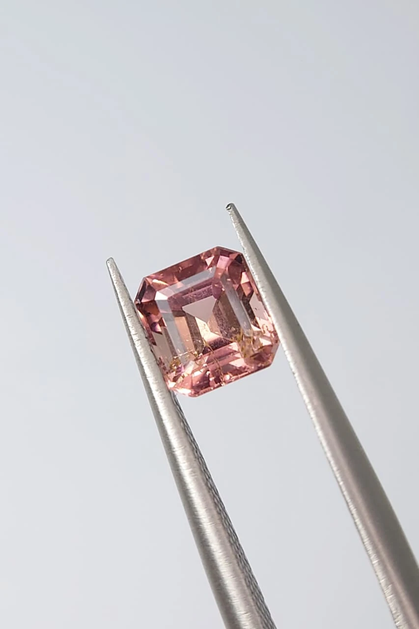 0.9ct Natural Tourmaline Emerald Cut Loose Gemstone From Afghaistan