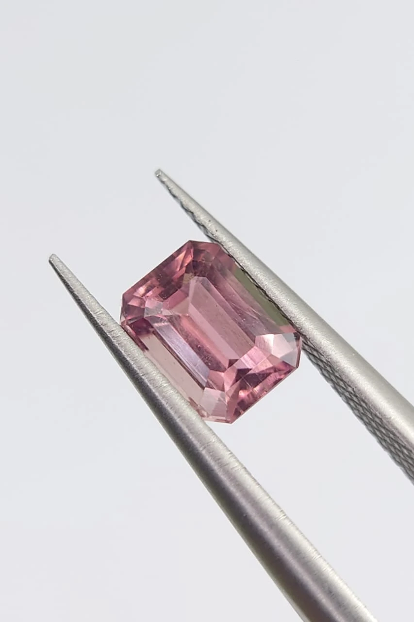 0.75ct Natural Tourmaline Emerald Cut Loose Gemstone from Afghanistan