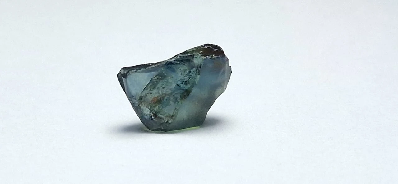 2.58ct Rough Teal Sapphire Facet Quality Rough From Nigeria