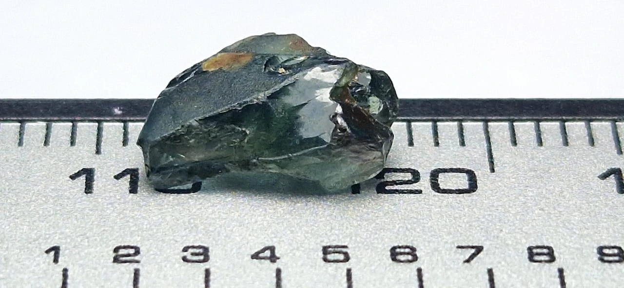 2.58ct Rough Teal Sapphire Facet Quality Rough From Nigeria