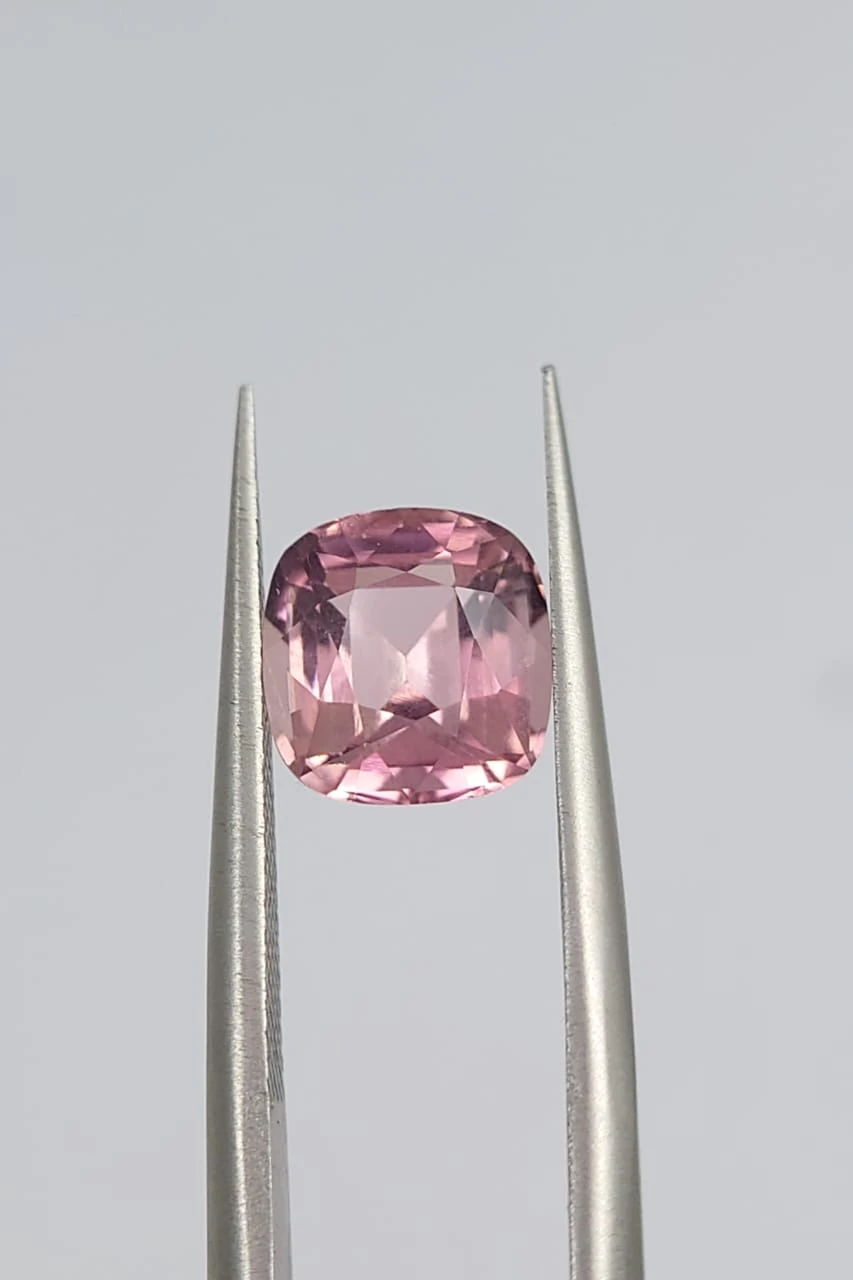 2.05ct Natural Pink Tourmaline Cushion Cut Loose gemstone From  Afghanistan